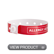 Plastic Narrow Allergy Alert Bands